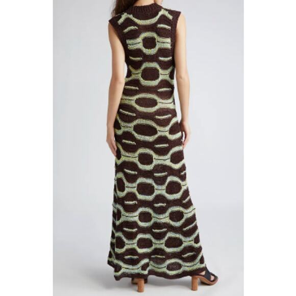 Ulla Johnson Arabella Knit Maxi Dress Women 0 Brown Laguna Sleeveless Ribbed - Picture 8 of 16